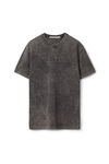 EMBOSSED LOGO TEE IN COMPACT JERSEY