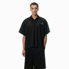 Alexander Wang black unisex athletic mesh logo polo
