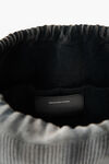 Alexander Wang asphalt/black ryan large bag in ribbed knit