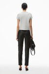 alexander wang 高捻针织紧身 t 恤 heather grey