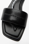 Alexander Wang black vy slide sandal in lambskin