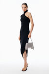 Alexander Wang white divina pochette crystal mesh