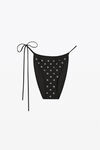 alexander wang hotfix bikini bottom in contour swim black