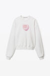 alexander wang suga baby 毛圈布圆领运动衫 bright white