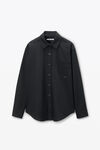 Alexander Wang black boyfriend shirt in cotton
