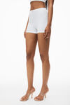 bike short in in seamless ribbed knit