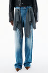 Alexander Wang vintage marbled blue プレスタイル バルーンレッグジーンズ