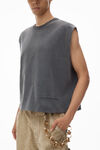 Alexander Wang vintage grey men's muscle tank in cotton jersey