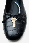 Alexander Wang black black lambskin ballet flats