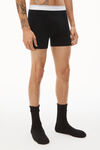 alexander wang 罗纹平纹布平角内裤 black