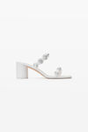 Alexander Wang optic white rexa 65mm sandal in leather