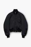 Alexander Wang black bomber jacket in sateen