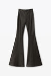 alexander wang flared pant in leather black