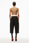 alexander wang 羊毛混纺叠搭剪裁裙裤 black