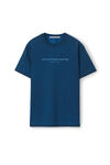 alexander wang short sleeve glitter puff logo tee dark navy combo