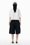 Alexander Wang vintage white white logo cropped jersey tee