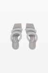alexander wang julie sandal in nylon reflective grey