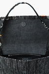 Alexander Wang washed black multi black ricco rogue slim flap bag