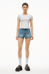 alexander wang 罗纹棉短袖 t 恤 heather grey