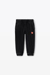 kids puff logo sweatpant in velour