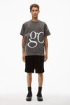 alexander wang lets go 密织平纹针织 t 恤 acid black