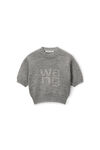 alexander wang コンパクトデボス ショートスリーブ プルオーバー medium grey melange
