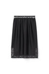 LACE SLIP SKIRT IN ACTIVE STRETCH LYCRA