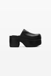 alexander wang zoe 皮革木底鞋 black