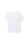 alexander wang コットンジャージー パフロゴ シュランケンtシャツ white