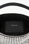 Alexander Wang white heiress flex bag in crystal mesh
