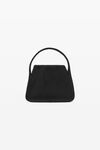 alexander wang ryan small bag in metallic rib knit black
