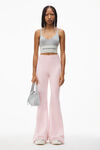 alexander wang ryan small bag in metallic rib knit metallic silver