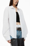 Alexander Wang black/white pre-styled cami & button up twinset