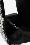 alexander wang spike small hobo bag in studded leather black