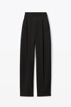 Alexander Wang black high waisted trouser with logo waistband