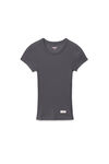 Alexander Wang army drab 灰色低圆领罗纹棉质 t 恤