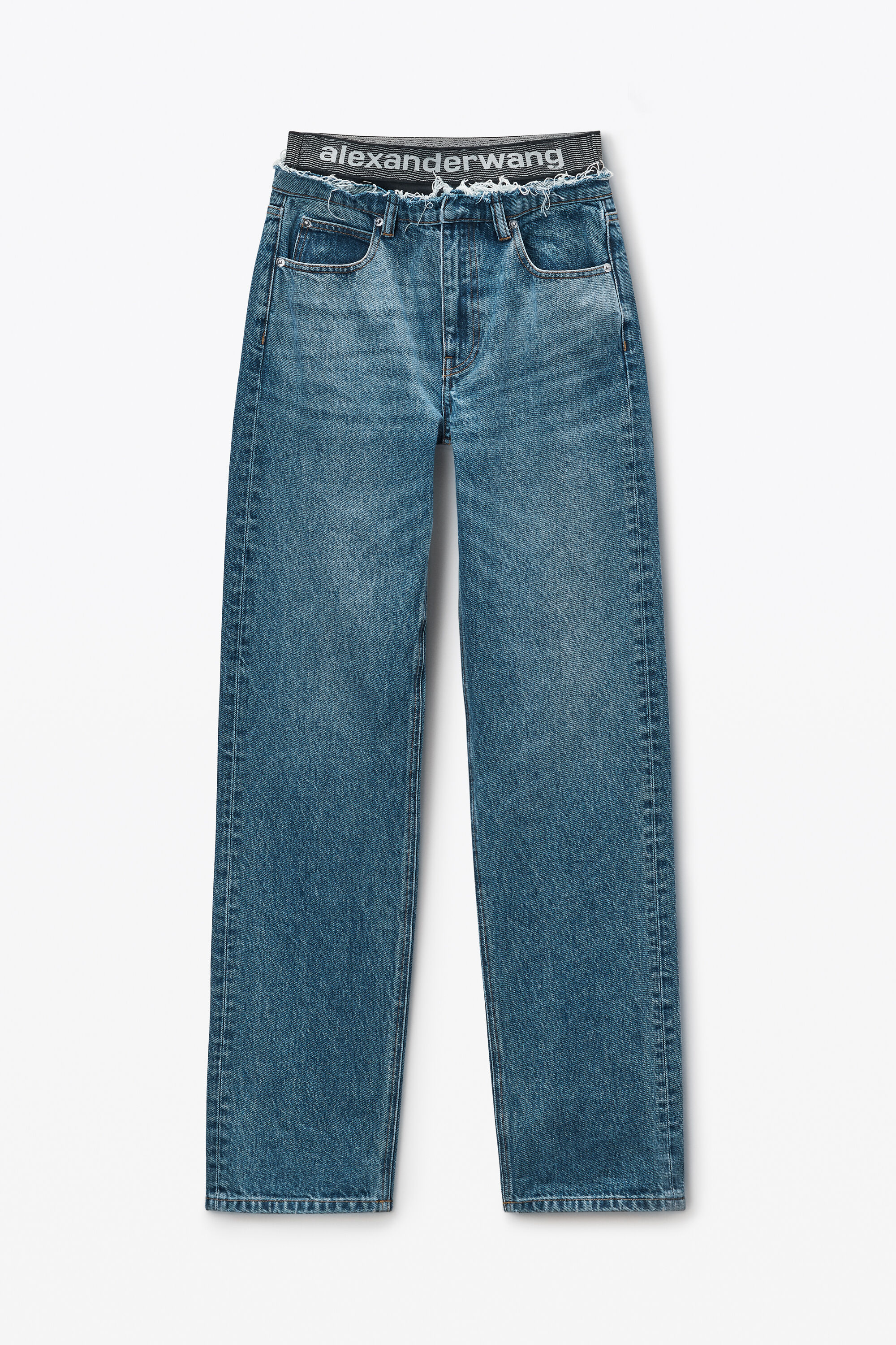 関税送料込み【ALEXANDER WANG】ウエストバンド付き ジーンズ alexanderwang アレキサンダーワング アンダーウェアウエスト