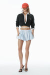 Alexander Wang oxford blue multi cotton oxford boxer short