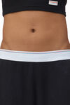 Alexander Wang black crystal hotfix jogger pant in waffle knit