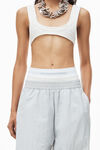 alexander wang track pant with pre-styled logo underwear waistband microchip