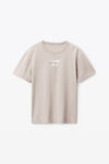 Alexander Wang washed oyster blade 压纹徽标装饰棉质 t 恤