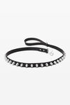 Alexander Wang black 凹槽铆钉宠物狗牵引带