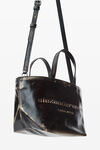 Alexander Wang black/ cream 拉绒效果皮革小号 punch 托特包