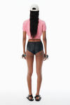 Alexander Wang washed lotus pink cotton-blend chenille logo pullover
