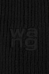 alexander wang logo balaclava in compact deboss black