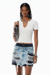 Alexander Wang soft white white logo nameplate pullover