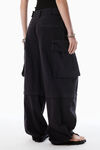 Alexander Wang black pantaloni cargo neri oversize