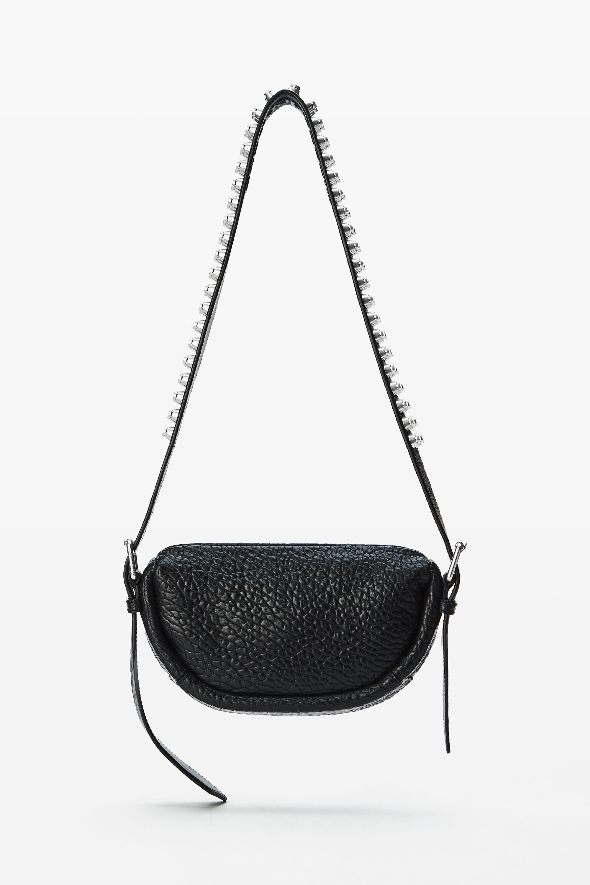 alexander wang ボディーバッグ　黒 Pack Flap Crossbody Bag Leather Medium in BLACK | alexanderwang®