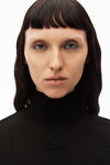 alexander wang 美利奴羊毛长袖高领衫 black