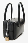 Alexander Wang black black leather roux small top handle bag